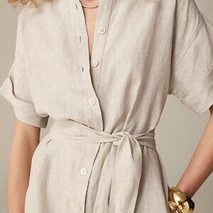 J.Crew Capitaine shirtdress in linen